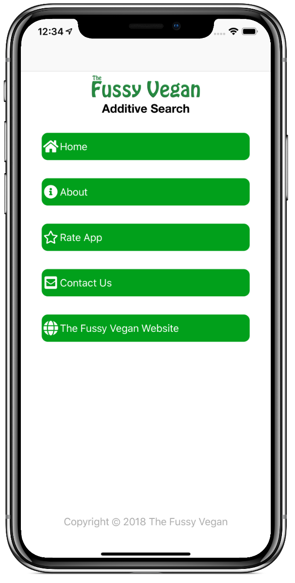 Vegan Additive Search app