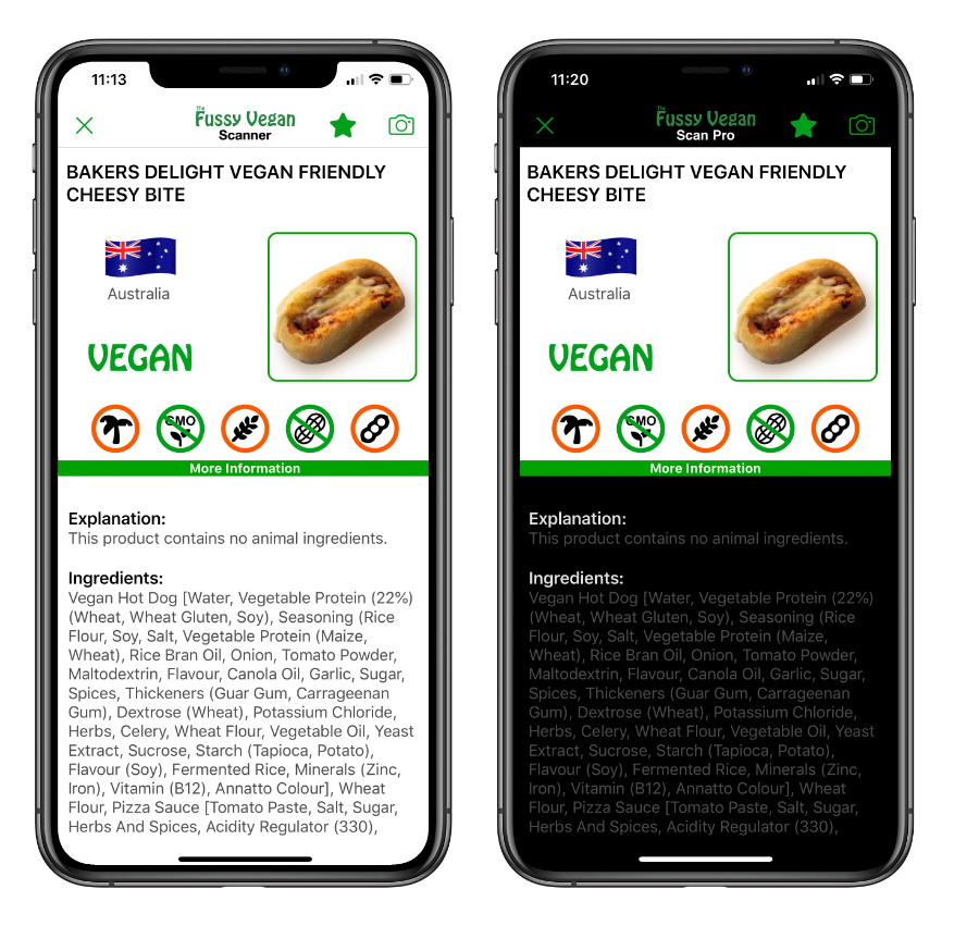 Fussy Vegan Fast Food Pro app