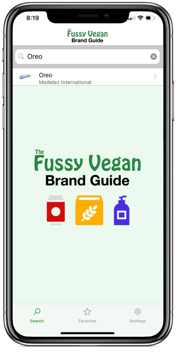 Fussy Vegan Brand Guide app