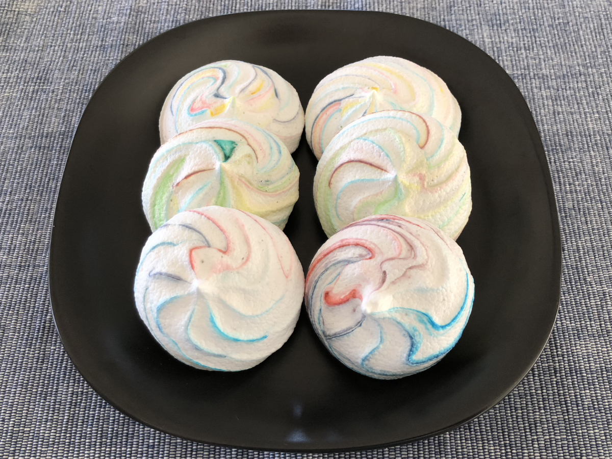 Vegan Rainbow Meringue