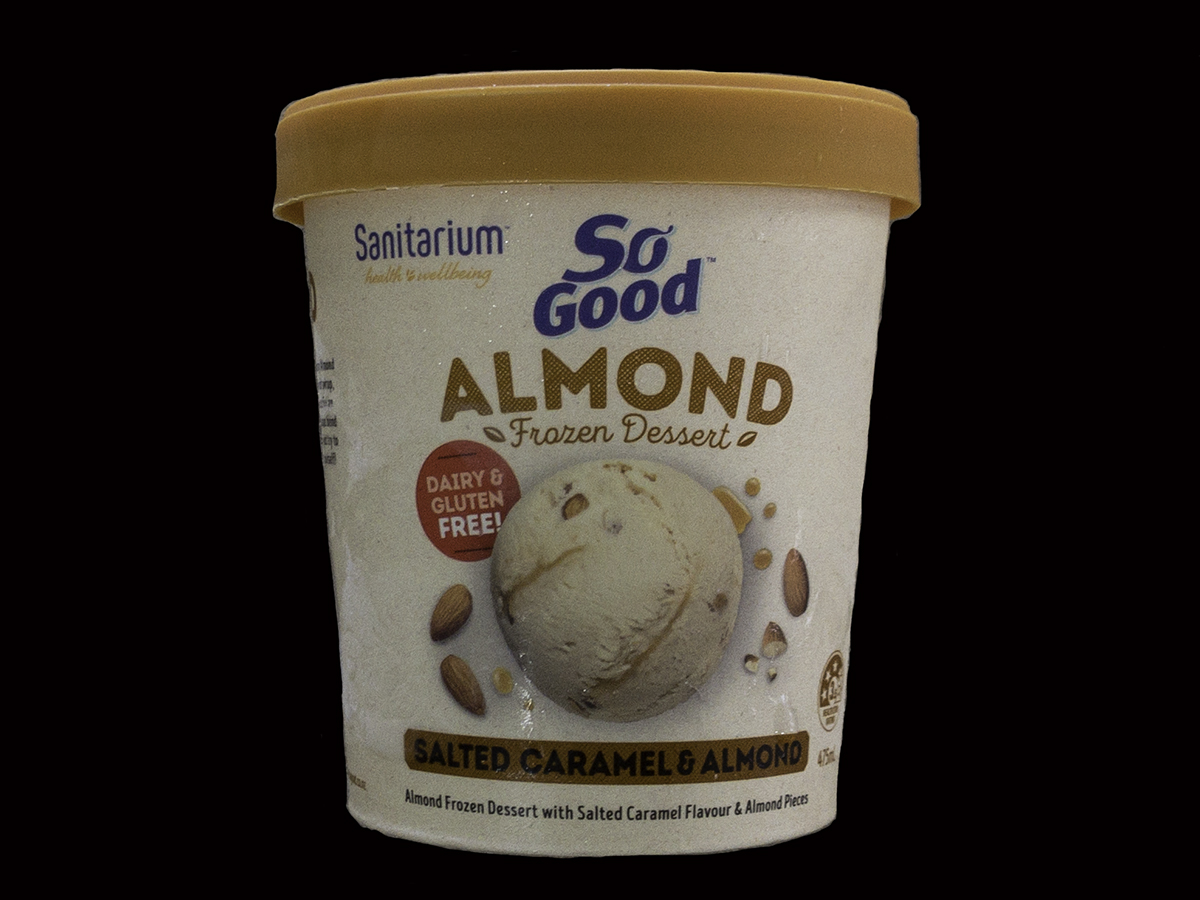 So Good Salted Caramel and Almond Ice Cream