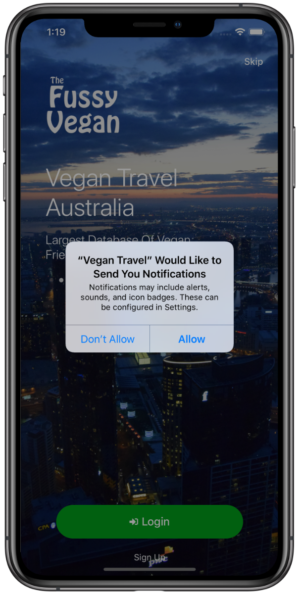 Fussy Vegan Travel Australia app